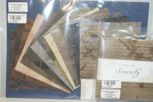 SERENITY 5 INCH CHARM PACK BY FABRIC FREEDOM